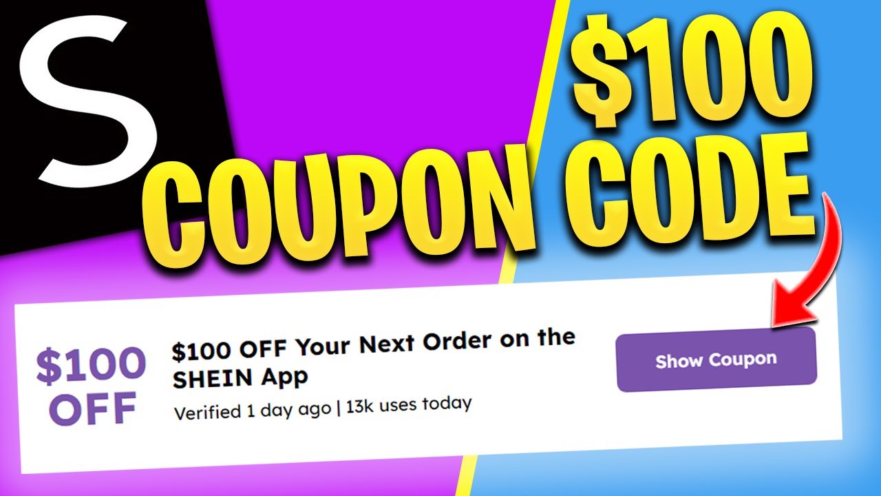 SHEIN $100 coupon